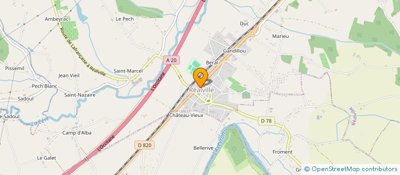 localisation de l'entreprise PHARMACIE PIERRE CLANET  REALVILLE