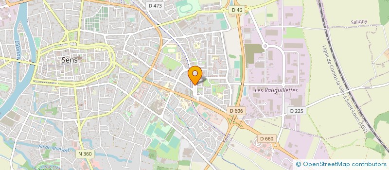 localisation de l'entreprise PHARMACIE PIERRE DE COUBERTIN  SENS