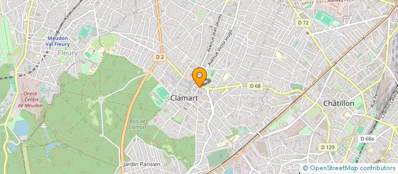 localisation de l'entreprise PHARMACIE PIERRE ET MARIE CURIE à CLAMART