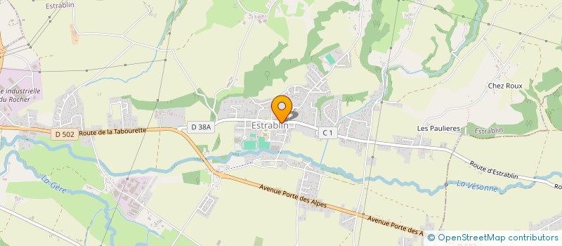 localisation de l'entreprise PHARMACIE PILLON  ESTRABLIN