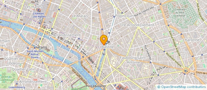 localisation de l'entreprise PHARMACIE PLACE DE LA BASTILLE  PARIS