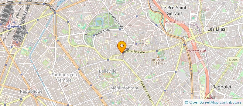 localisation de l'entreprise PHARMACIE PLACE DU JOURDAIN  PARIS