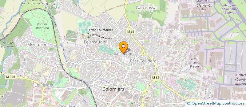 localisation de l'entreprise PHARMACIE POLE SANTE NASPE à COLOMIERS