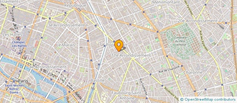 localisation de l'entreprise PHARMACIE POPINCOURT  PARIS