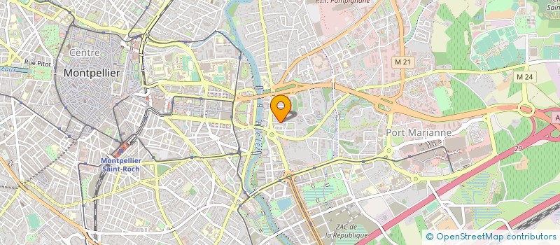 localisation de l'entreprise PHARMACIE PORT MARIANNE  MONTPELLIER