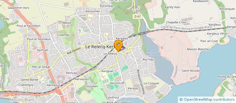 localisation de l'entreprise PHARMACIE POTIN à LE RELECQ-KERHUON