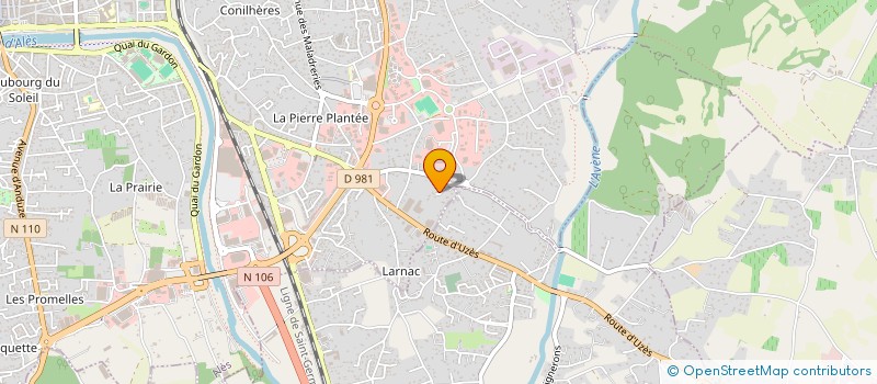 localisation de l'entreprise PHARMACIE PRADEN ROCADE à ALES