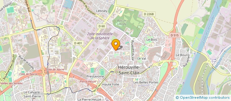 localisation de l'entreprise PHARMACIE PRADIER à HEROUVILLE-SAINT-CLAIR