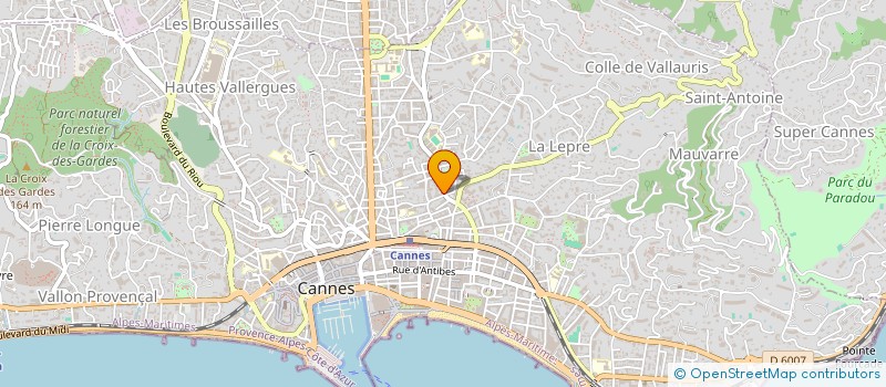 localisation de l'entreprise PHARMACIE PRADO DELAYE SEREN à CANNES