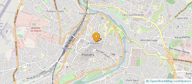 localisation de l'entreprise PHARMACIE PRINCIPALE  POITIERS