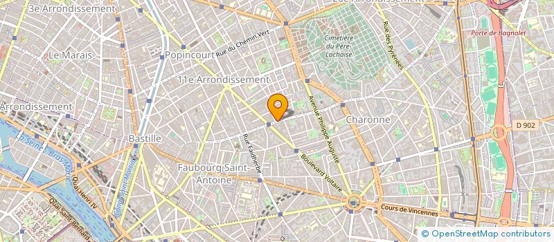 localisation de l'entreprise PHARMACIE PRINCIPALE DE CHARONNE à PARIS