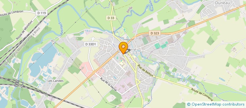 localisation de l'entreprise PHARMACIE PRINCIPALE DE CONNERRE  CONNERRE