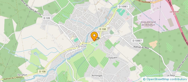 localisation de l'entreprise PHARMACIE PRINCIPALE DE SAUCATS  SAUCATS