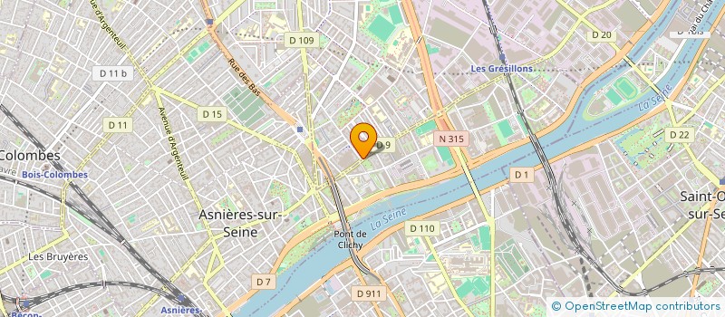 localisation de l'entreprise PHARMACIE PRINCIPALE DES GRESILLONS  GENNEVILLIERS