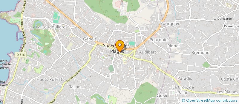 localisation de l'entreprise PHARMACIE PROVENCALE à SIX-FOURS-LES-PLAGES