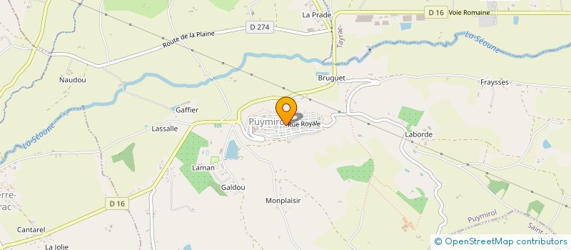 localisation de l'entreprise PHARMACIE PUYMIROL  PUYMIROL