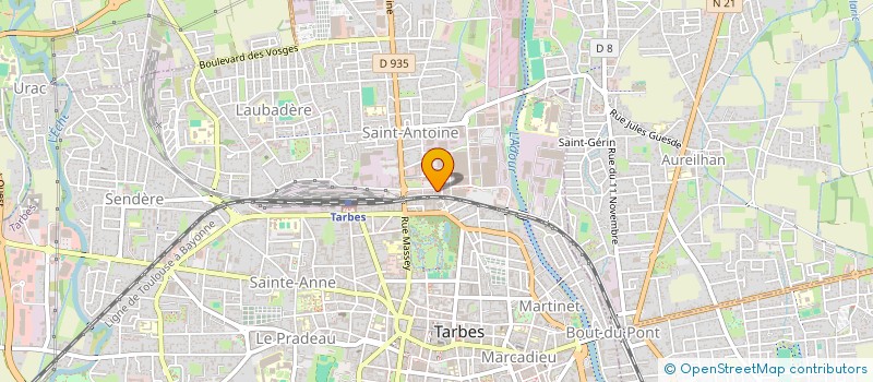 localisation de l'entreprise PHARMACIE QUARTIER SAINT ANTOINE  TARBES