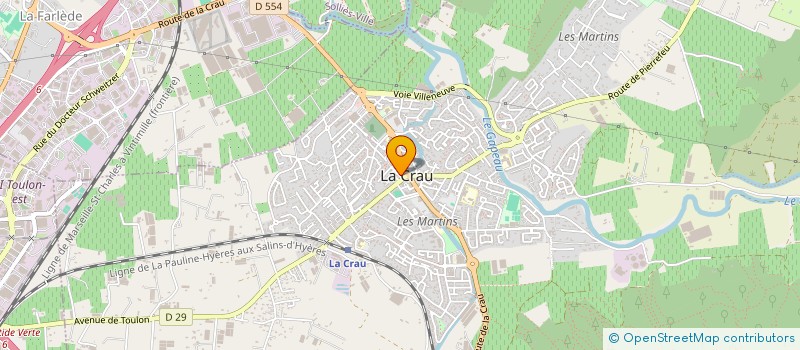 localisation de l'entreprise PHARMACIE QUINAUD à LA CRAU