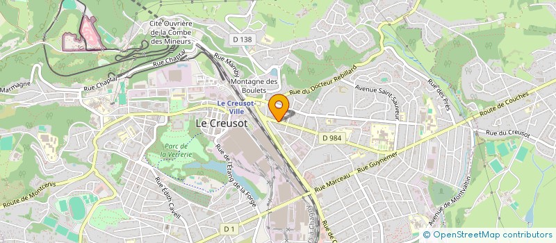 localisation de l'entreprise PHARMACIE RABIANT à LE CREUSOT