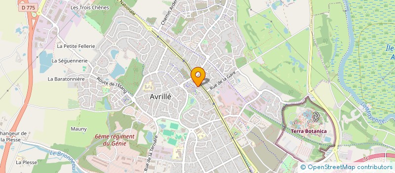 localisation de l'entreprise PHARMACIE RABILLER  AVRILLE