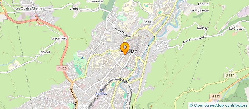 localisation de l'entreprise PHARMACIE REPUBLIQUE  AURILLAC