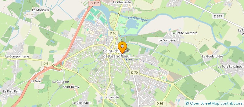 localisation de l'entreprise PHARMACIE RETAILLEAU-DAVID  SAINT-PHILBERT-DE-GRAND-LIEU