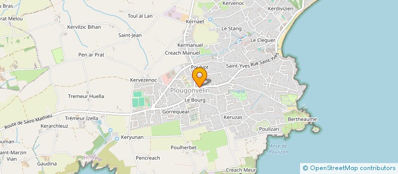 localisation de l'entreprise PHARMACIE RIVOALEN COUSIN  PLOUGONVELIN