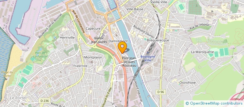 localisation de l'entreprise PHARMACIE ROBIN à BOULOGNE-SUR-MER