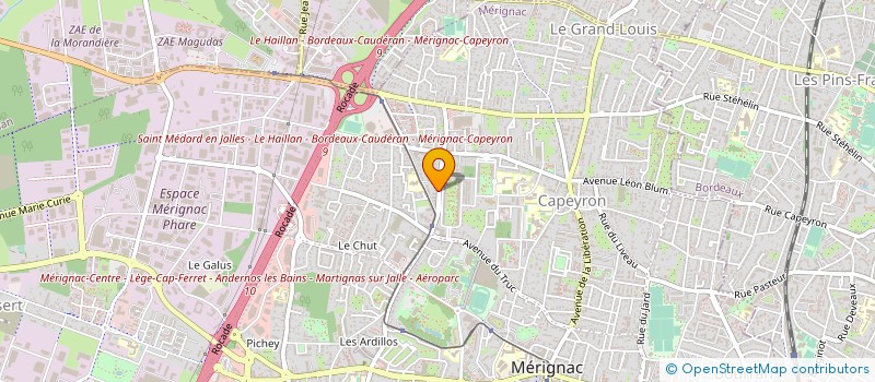 localisation de l'entreprise PHARMACIE ROBINSON à MERIGNAC