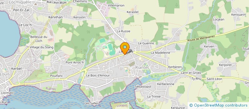 localisation de l'entreprise PHARMACIE ROCHE BRUNARD  RIANTEC