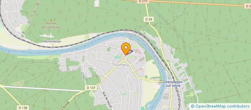 localisation de l'entreprise PHARMACIE ROSA BONHEUR  THOMERY