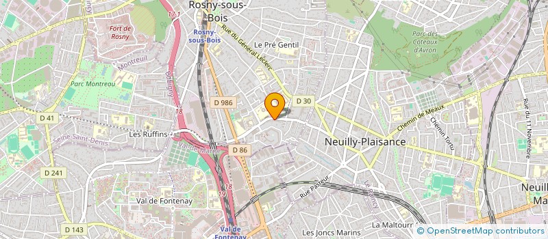 localisation de l'entreprise PHARMACIE ROSNY SUD  ROSNY-SOUS-BOIS