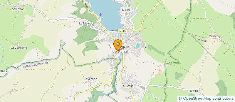 localisation de l'entreprise PHARMACIE ROUVELLAT  VILLEFRANCHE-DE-PANAT