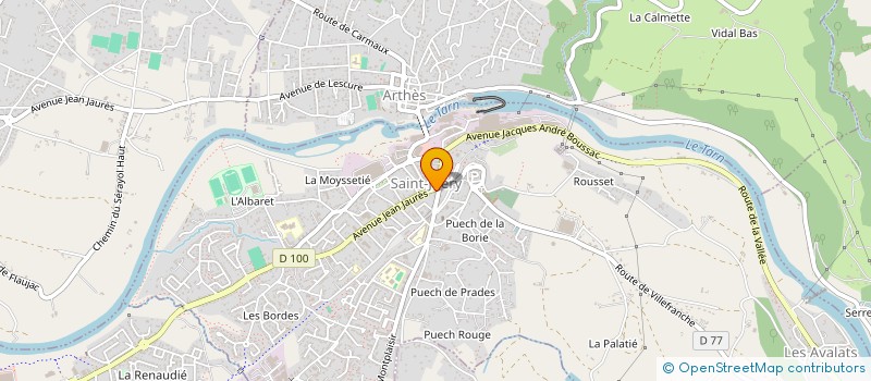 localisation de l'entreprise PHARMACIE RUL  SAINT-JUERY