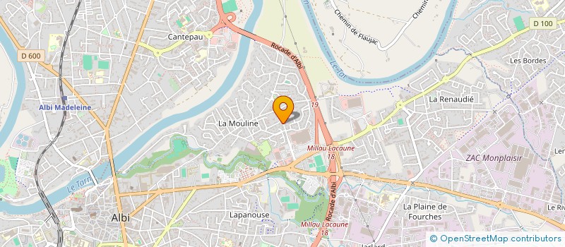 localisation de l'entreprise PHARMACIE SABRIE à ALBI