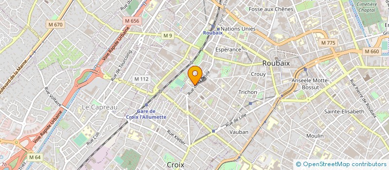 localisation de l'entreprise PHARMACIE SADDOUKI  ROUBAIX