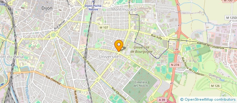 localisation de l'entreprise PHARMACIE SADON à DIJON