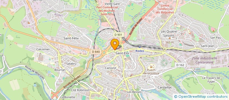 localisation de l'entreprise PHARMACIE SAINT ELOI  RODEZ