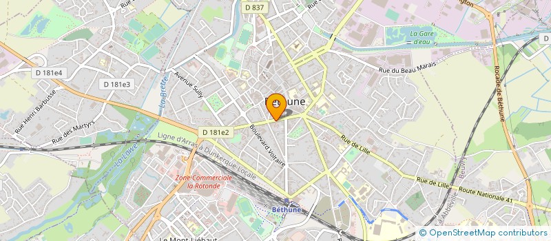 localisation de l'entreprise PHARMACIE SAINT ELOI  BETHUNE