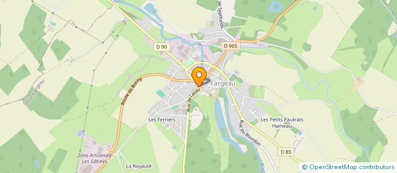 localisation de l'entreprise PHARMACIE SAINT-FARGEAU  SAINT-FARGEAU