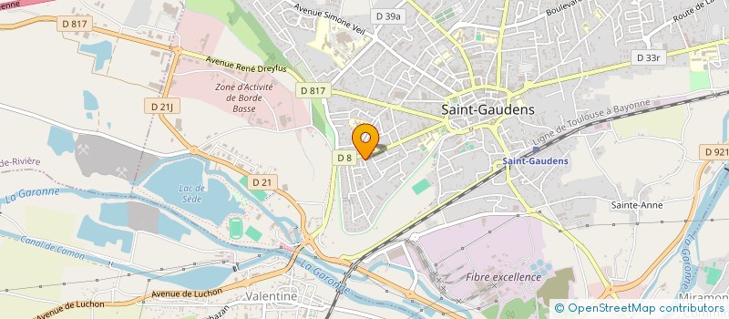 localisation de l'entreprise PHARMACIE SAINT-GAUDINOISE SNC  SAINT-GAUDENS