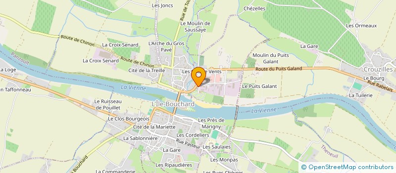 localisation de l'entreprise PHARMACIE SAINT LAZARE  L'ILE-BOUCHARD