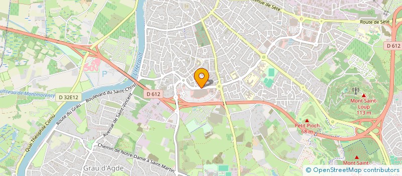 localisation de l'entreprise PHARMACIE SAINT LOUP  AGDE