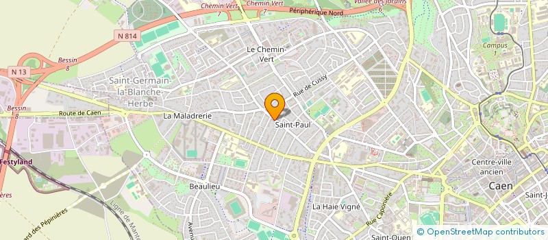 localisation de l'entreprise PHARMACIE SAINT PAUL à CAEN