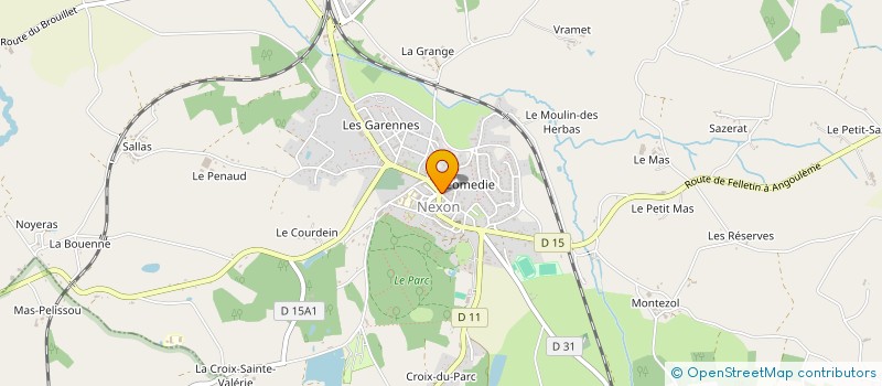 localisation de l'entreprise PHARMACIE SAINT ROCH à NEXON