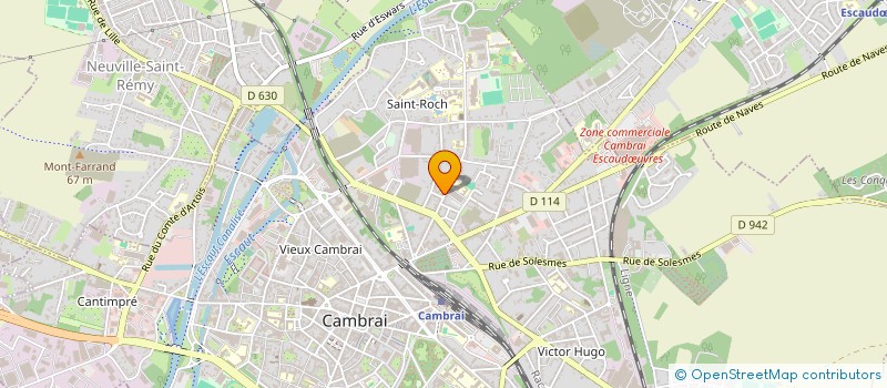 localisation de l'entreprise PHARMACIE SAINT ROCH  CAMBRAI