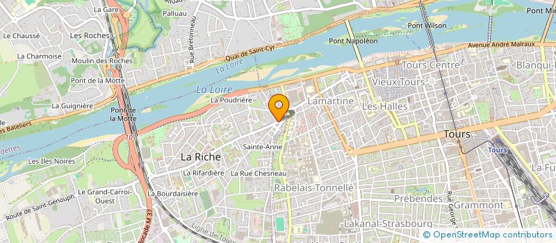 localisation de l'entreprise PHARMACIE SAINTE ANNE  LA RICHE