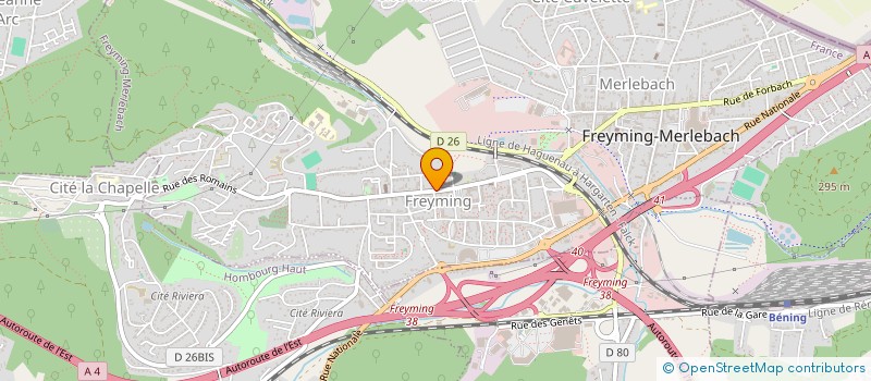 localisation de l'entreprise PHARMACIE SAINTE-BARBE  FREYMING-MERLEBACH