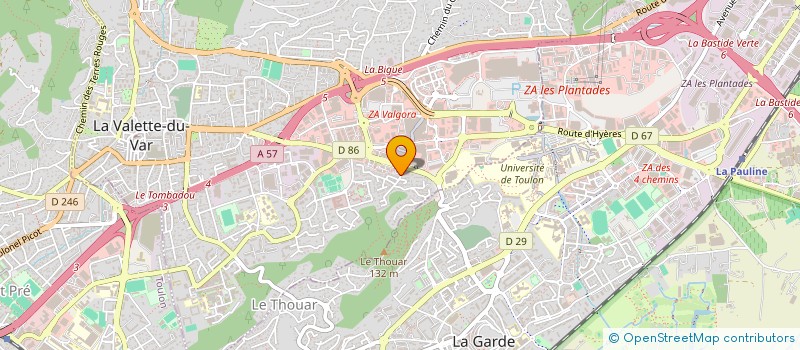 localisation de l'entreprise PHARMACIE SAINTE CLAIRE  LA VALETTE-DU-VAR