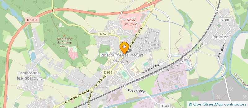 localisation de l'entreprise PHARMACIE SAINTENOY  RIBECOURT-DRESLINCOURT